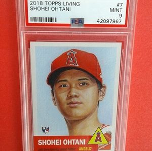 2018 Topps Living Set Card #7 Shohei Ohtani  PSA 9